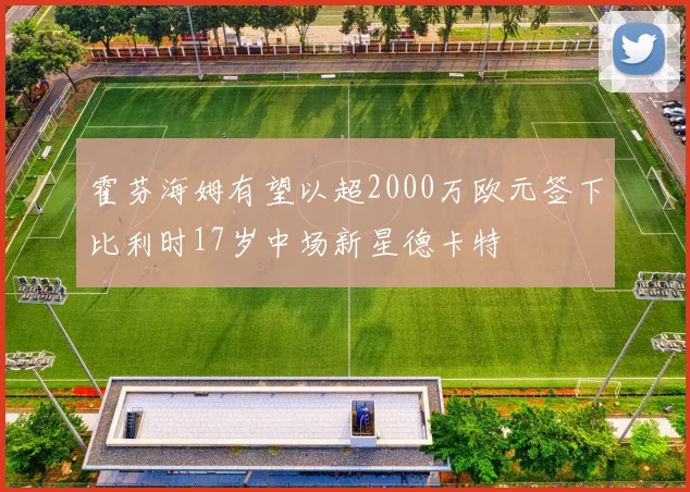 霍芬海姆有望以超2000万欧元签下比利时17岁中场新星德卡特
